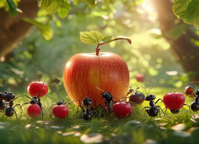 友谊的种子儿童故事;《寓言故事》- 蚂蚁吃苹果 友谊的种子儿童故事;《寓言故事》- 蚂蚁吃苹果