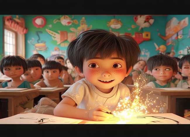 儿童成语故事画画 - 幼儿园儿童成语故事《神笔马良》