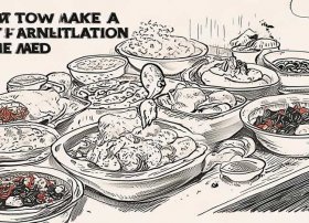 美食插画手绘图片黑白 手绘中国美食插画-怎么做蹭饭图