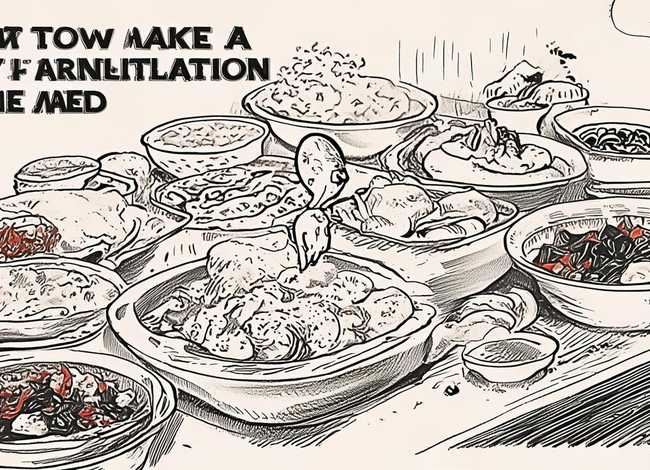 美食插画手绘图片黑白 手绘中国美食插画-怎么做蹭饭图