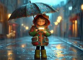 下雨天小故事完整 - qq表情雨天小故事