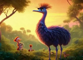 鸵鸟的小故事（关于鸵鸟的睡前故事-骄傲的森林鸵鸟）