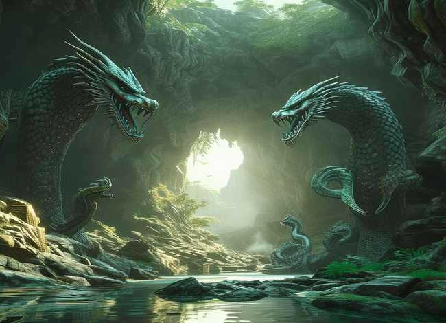 龙王出世的故事 - 五龙洞的来历