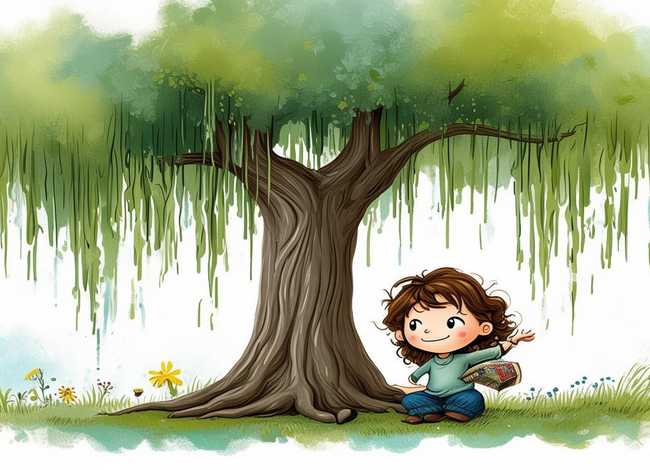 柳树故事配插图 一张书签配插图怎么画三年级 柳树故事配插图 一张书签配插图怎么画三年级