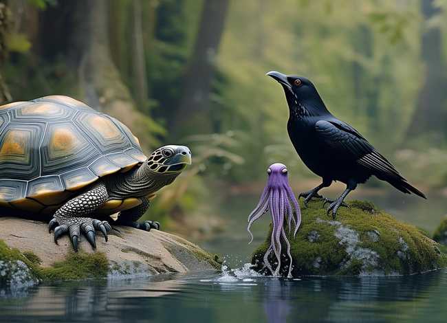 乌龟乌鸦和乌贼的完整故事（乌鸦和乌龟的故事原文）