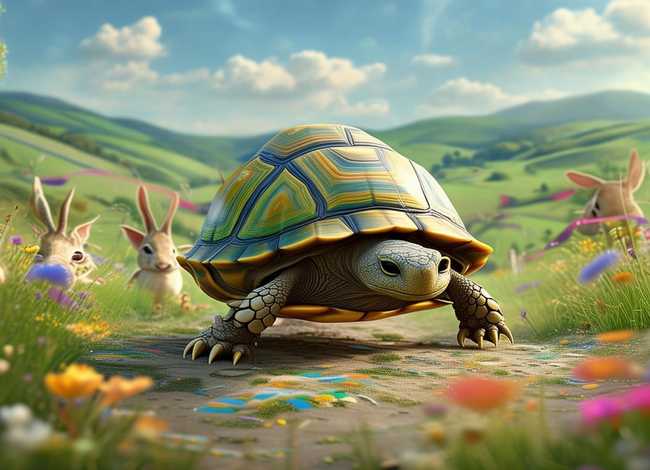 英文故事比赛，乌龟赛跑英文续写作文
