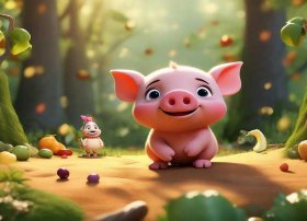 小猪汉汉故事播放 我想听小猪是什么意思英文