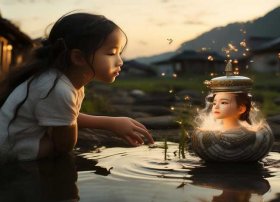 儿童故事100个免费听田螺姑娘，民间故事《田螺姑娘》主要内容是什么