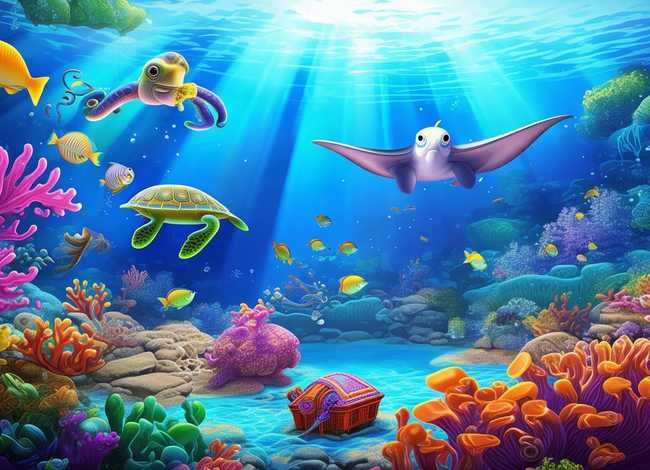 海洋动物海底世界故事（海洋动物惹人爱主要内容）