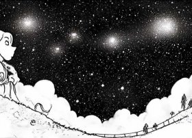 连环画小故事简笔画；牛朗织女的连环画简笔画怎么画