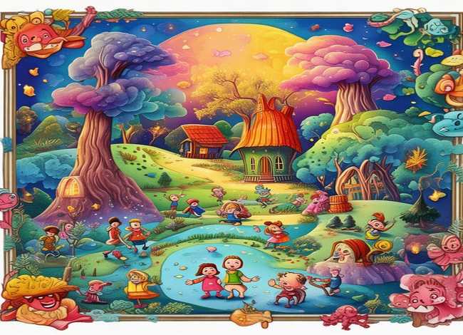 童话故事儿童画作品 安徒生童话宣传海报一年级-一年级手抄报童话故事