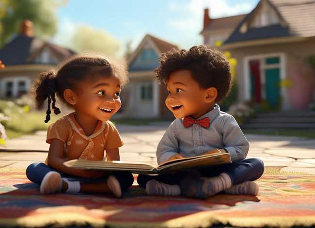 故事好邻居图片课件；好邻居幼儿童话故事