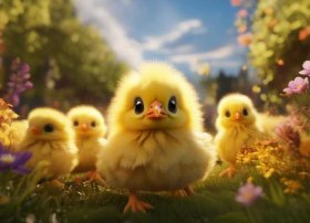 小鸡故事的视频、虫爸讲故事-呆萌小鸡奇遇记 (四)