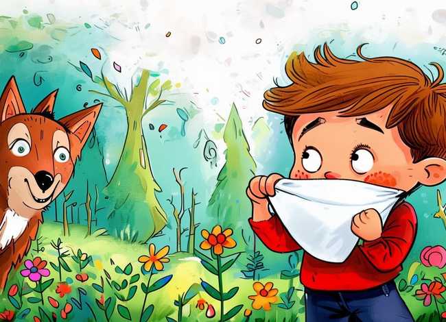 儿童故事手工绘本图片 - 说谎故事《狼来啦》儿童故事绘本分享