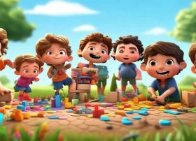 儿童劳动卡通图片 插画劳动-四年级五一手抄报怎么画