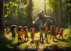 绘本故事儿童动画视频 - 绘本故事视频《小心大灰狼》提高孩子自我保护意识