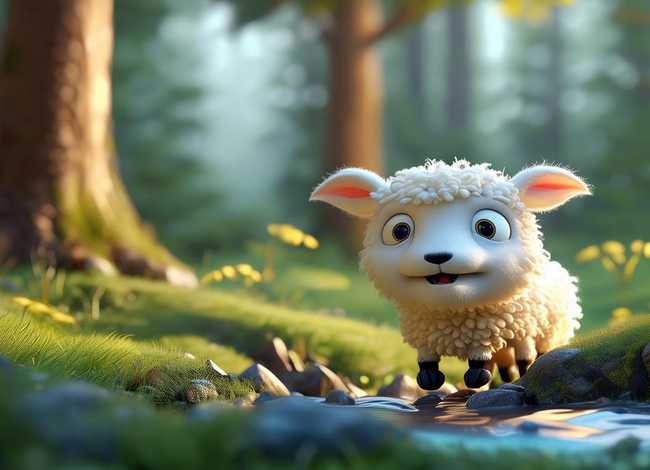 儿童版狼和小羊的故事 - 故事《狼和小羊》 儿童版狼和小羊的故事 - 故事《狼和小羊》