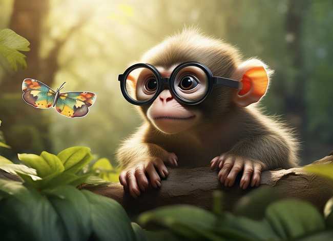 保护眼睛的小故事，小猴近视了作文&