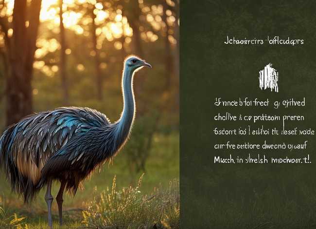 鸵鸟故事图片带文字 关于鸵鸟的睡前故事-骄傲的森林鸵鸟