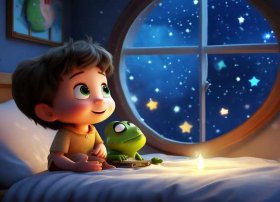 儿童青蛙故事视频 - 幼儿睡前故事小青蛙数星星