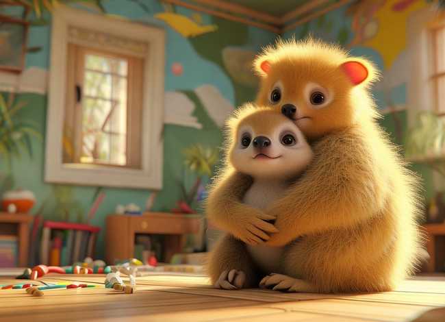 离不开妈妈的小袋鼠儿童故事 绘本故事【我不想离开你】