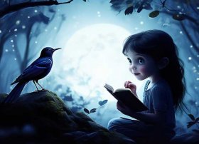 幼儿故事场景画、画出夜莺的情节图怎么画