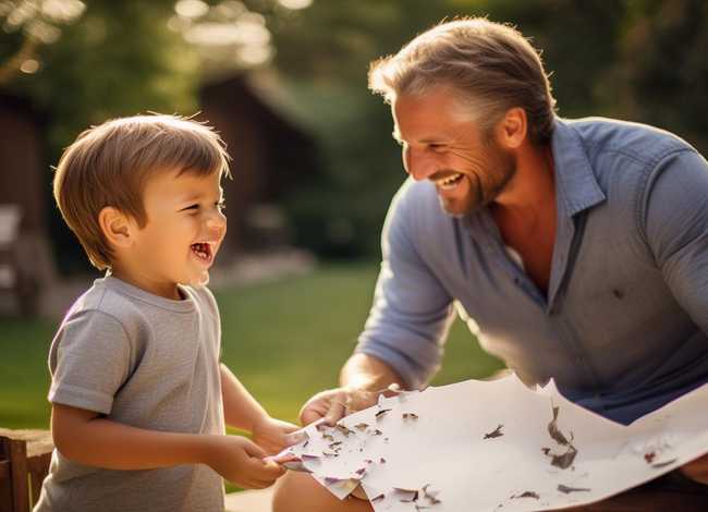 看图写故事范文（二年级上册看图讲故事,父与子怎么写,一张纸）