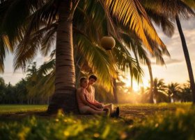 儿童故事椰子熟了是谁写的、No. 87 哄对象入睡的甜甜故事丨椰子树下的爱情