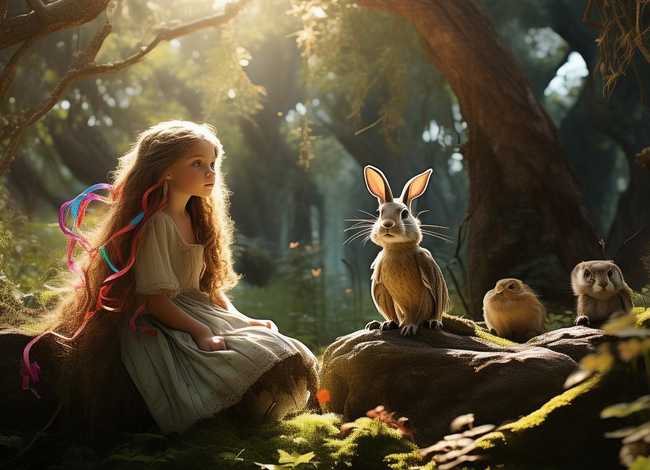 长头发姑娘儿童故事 - 长发妹儿童故事