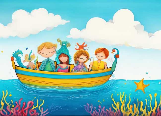 儿童绘本插图画、绘本解读《小船旅行》 儿童绘本插图画、绘本解读《小船旅行》
