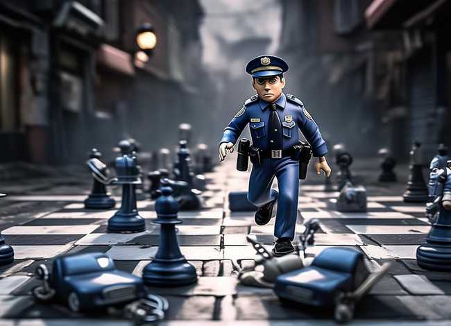警察抓小偷的棋盘图片；警察抓小偷棋盘怎么画