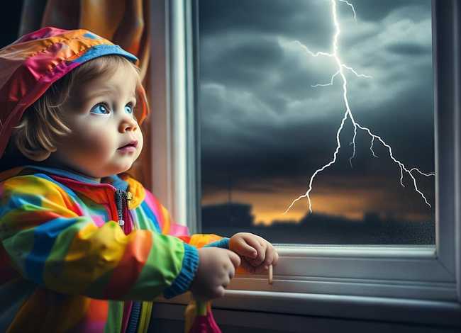 打雷儿童科普、孩子怕打雷怎么办呢