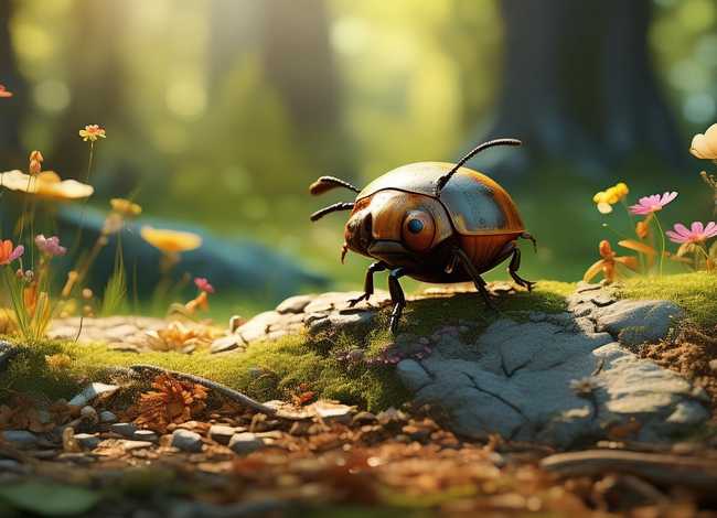 甲壳虫的日记幼儿绘本故事 失落的一角好词佳句