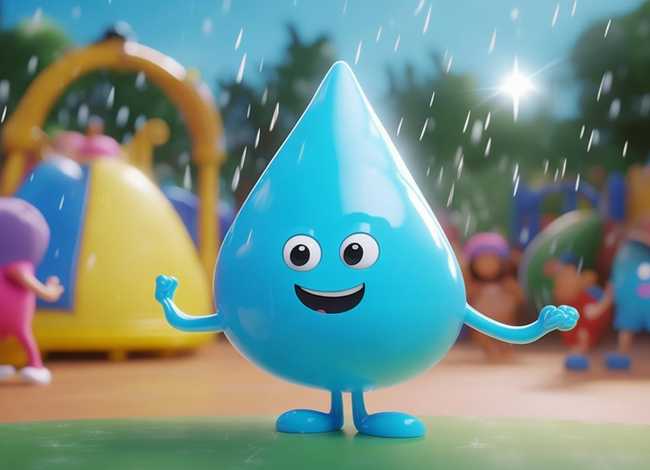 儿童助人为乐图片，雨娃娃明白了什么道理