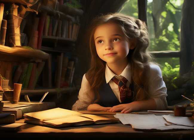 儿童故事插画人物图片 树屋插画-人物JK罗琳告诉你如何把孩子培养成写作界的高手