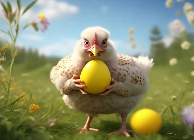 母鸡下蛋的故事和寓意，小母鸡下蛋的故事,小母鸡下蛋的故事