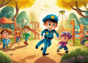 警察抓小偷的儿童故事在线听，童年的游戏 作文