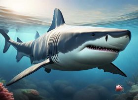 大鲨鱼儿童故事动画片、大白鲨收徒的故事,大白鲨收徒的故事