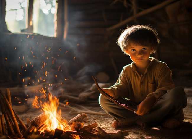 儿童睡前神话故事;每日儿童睡前故事-钻木取火 儿童睡前神话故事;每日儿童睡前故事-钻木取火