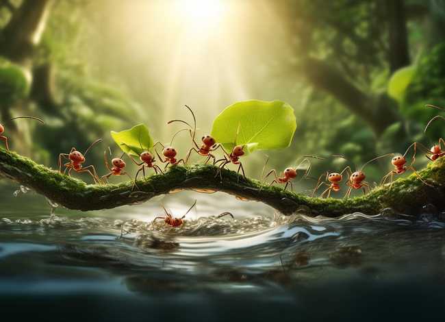 蚂蚁过河的故事告诉我们什么道理，看图写话蚂蚁过河怎么写