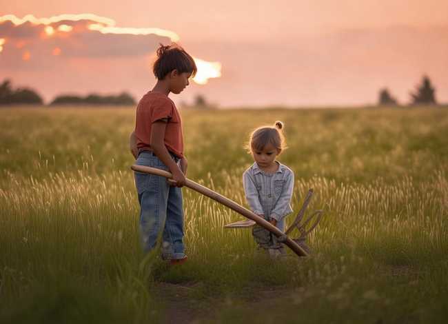 幼儿寓意故事、幼儿睡前寓言故事《两把犁》