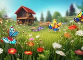 三只蝴蝶故事书、幼儿园中班语言教案《三只蝴蝶》