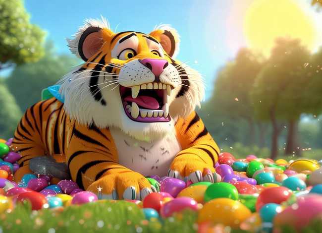 儿童老虎吃糖的故事 故事 爱吃糖的老虎 儿童老虎吃糖的故事 故事 爱吃糖的老虎