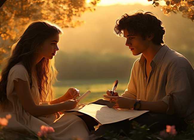 关于写信的故事 - 关于柏拉图写信恋爱的故事