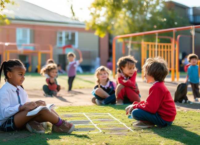 儿童小学校园场景、小学生校园生活作文