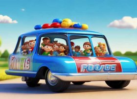 警车儿童故事动画视频，玻璃警车的动画片