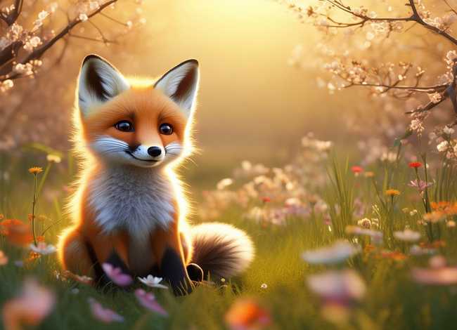 春天儿童故事，小狐狸画春天睡前故事