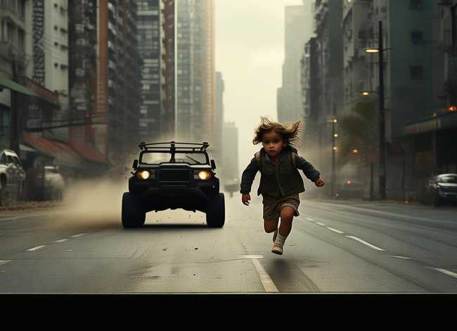 越野车故事绘本 如何看待女童马路往返跑10次,被越野车撞骨折一事