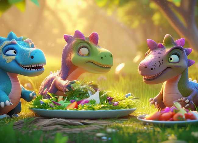 关于恐龙的幼儿故事文字版 - 小宝贝睡前童话故事《三个恐龙好朋友》-我不挑食 关于恐龙的幼儿故事文字版 - 小宝贝睡前童话故事《三个恐龙好朋友》-我不挑食