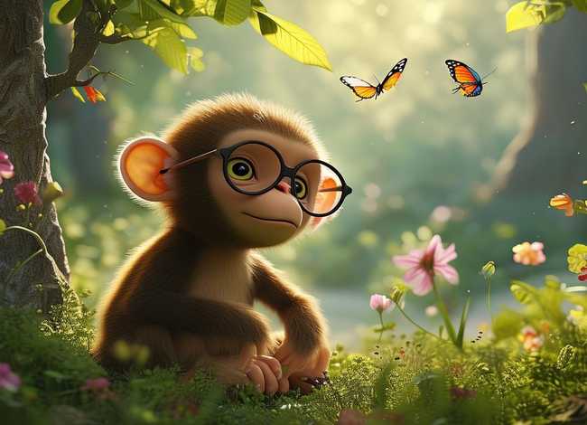 保护眼睛的小故事，小猴近视了作文&